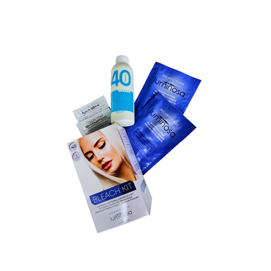 Milano Care Luminosa Bleach Powder-40 Vol Kit-2 Applications-Lifts up to 7 levels