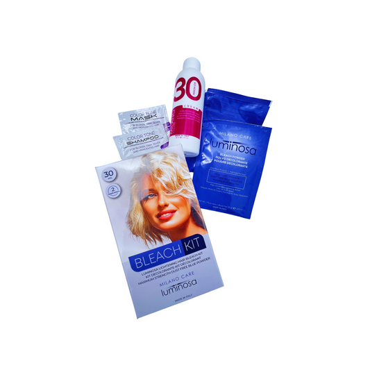 Milano Care Luminosa Bleach Powder-30 Vol Kit-2 Applications-Lifts up to 7 levels