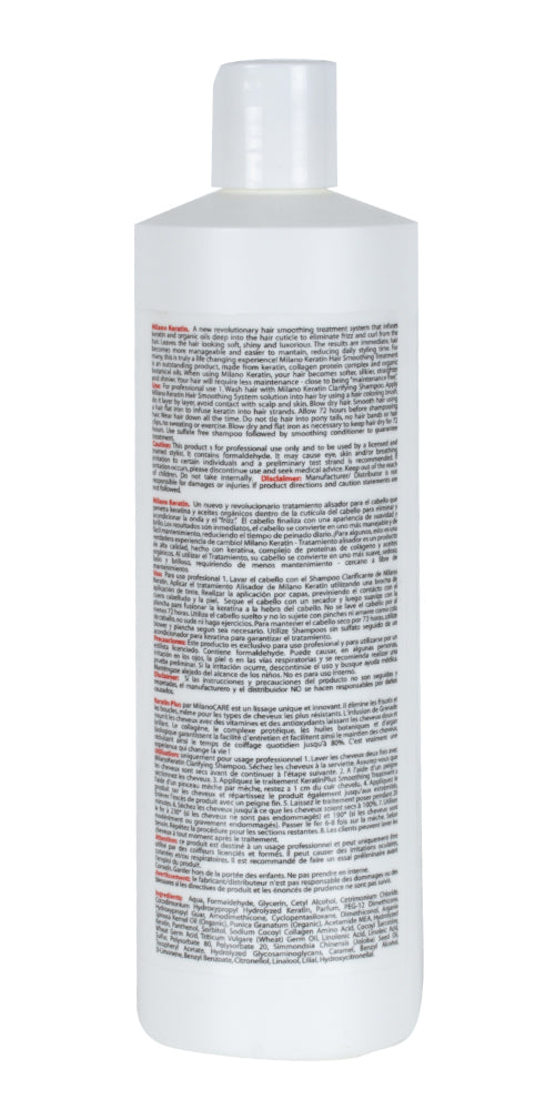 Milano Care Keratin Plus+ Hair Treatment 16 fl oz/500 ml