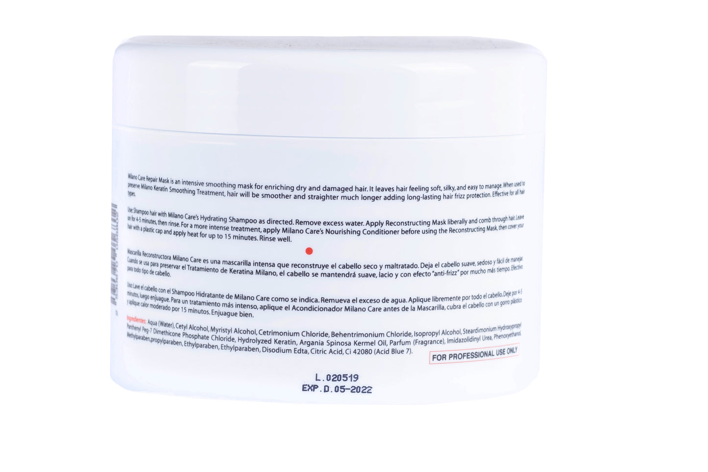 Milano Care Keratin Repair Mask 17 oz/500 ml