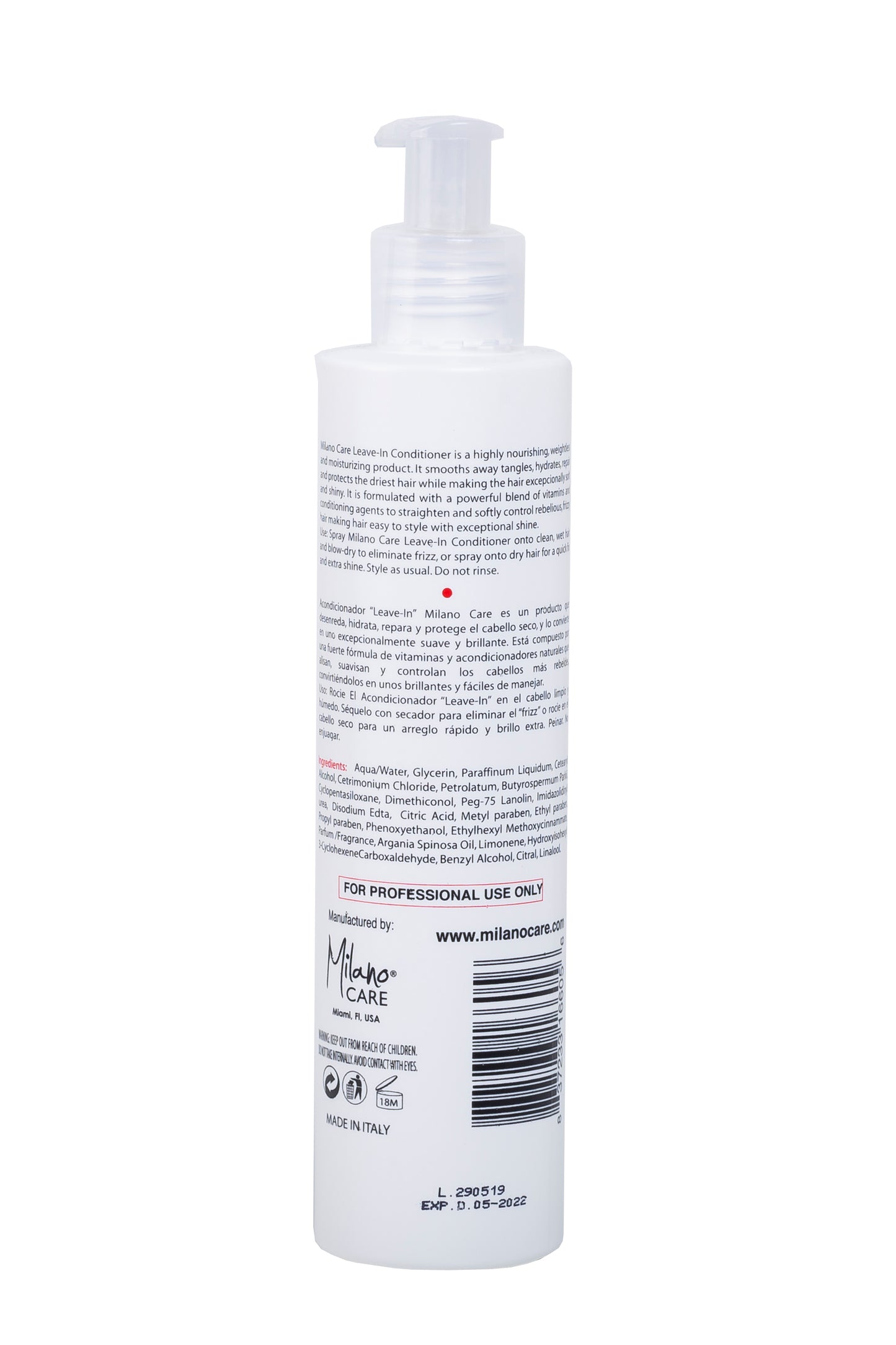 Milano Care Nourishing Keratin Leave in Conditioner 6 fl oz/200 ml