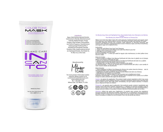 Milano Care Color Tone Mask 8 fl oz/250 ml