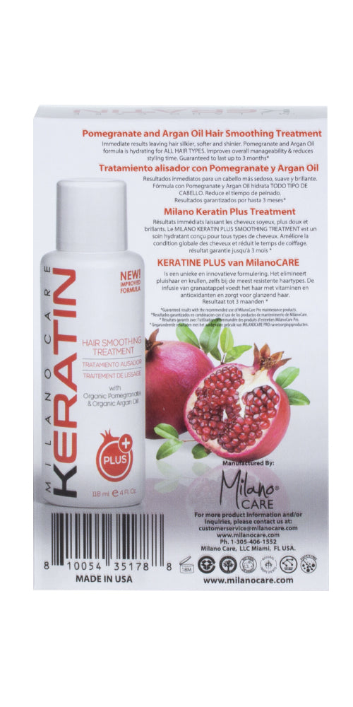 Milano Care Keratin Kit Plus Hair Treatment 4 fl oz