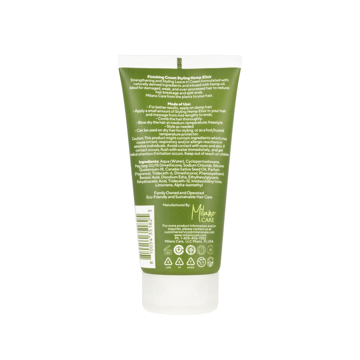 Hemp Care Finishing Cream 5 oz/150 ml