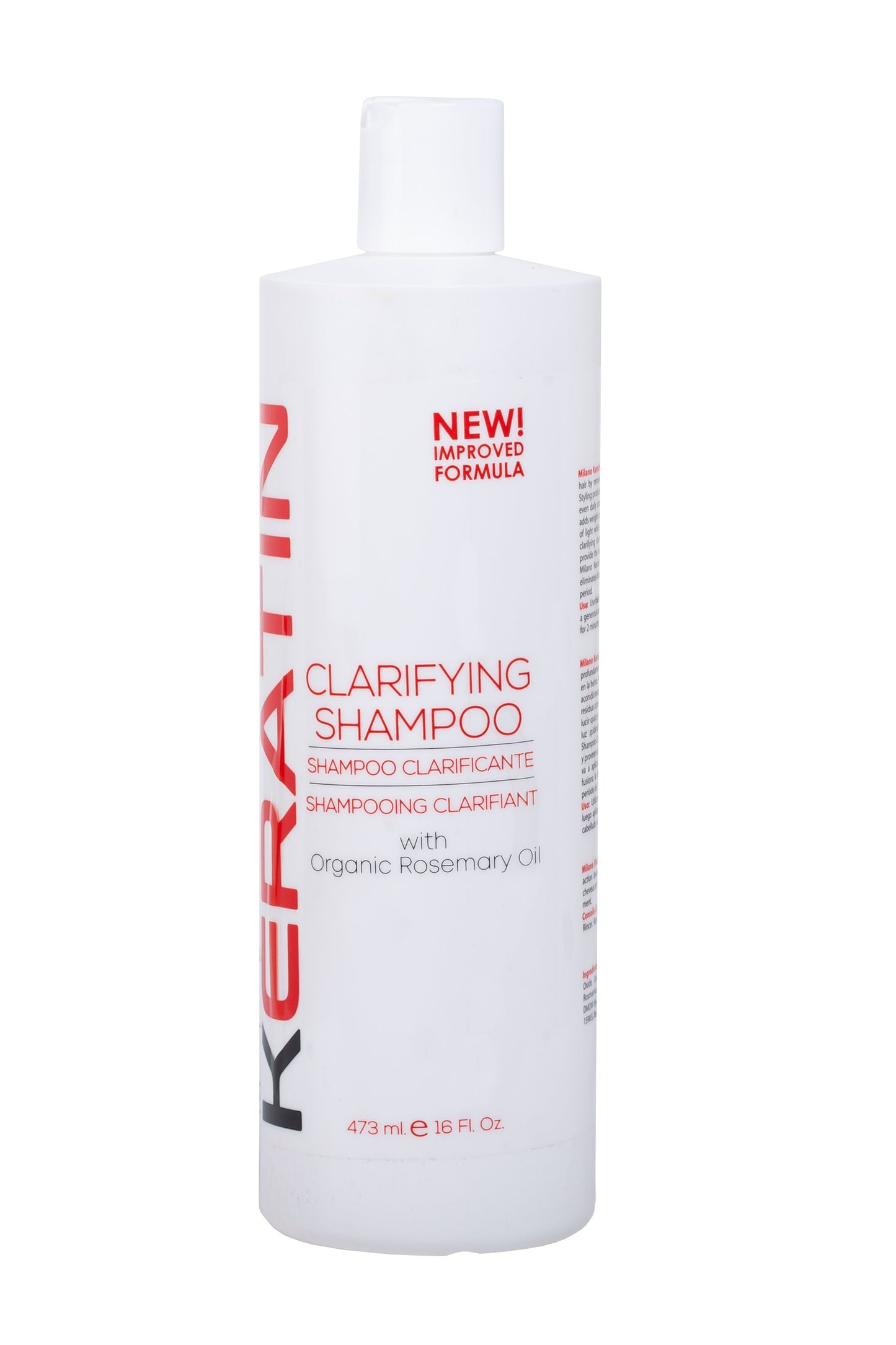 Milano Care Keratin Clarifying Shampoo 16 fl oz/500 ml