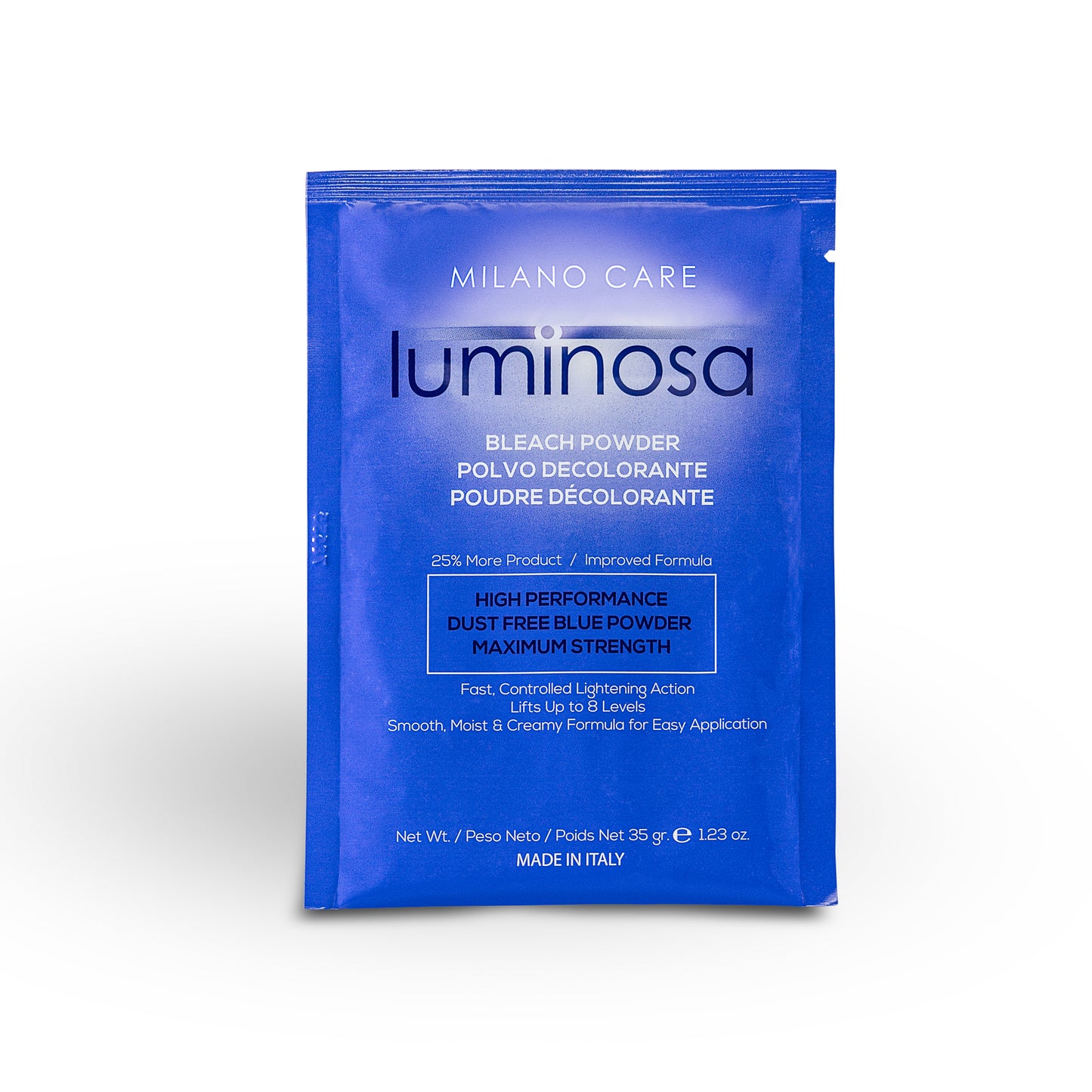 Milano Care Luminosa Bleach Powder 35g/1.23 oz. Lifts up to 7 levels